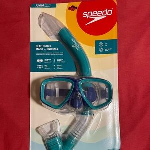 Reef scout mask + snorkel. Junior 6-14.